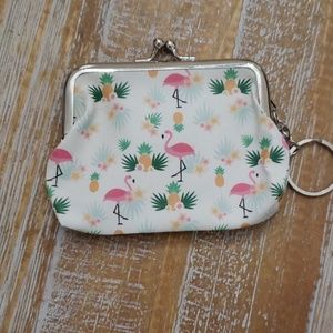 **Flamingo change purse** NWOT